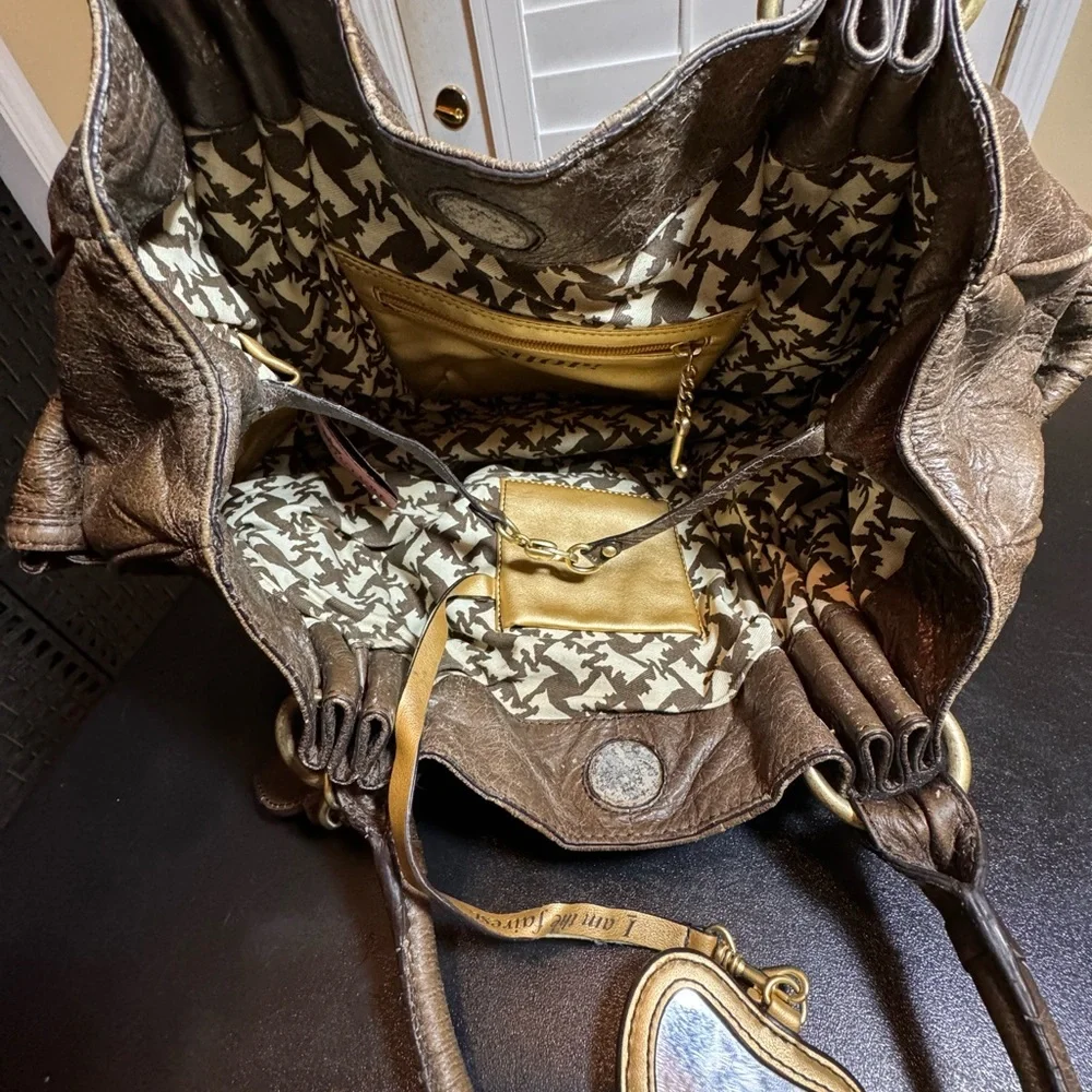 Juicy Couture dark green shoulder bag